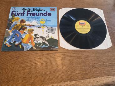 Fünf Freunde Folge 7 verfolgen die Strandräuber 1979 Europa Deutsche Pressung 115660.8 NM/VG+